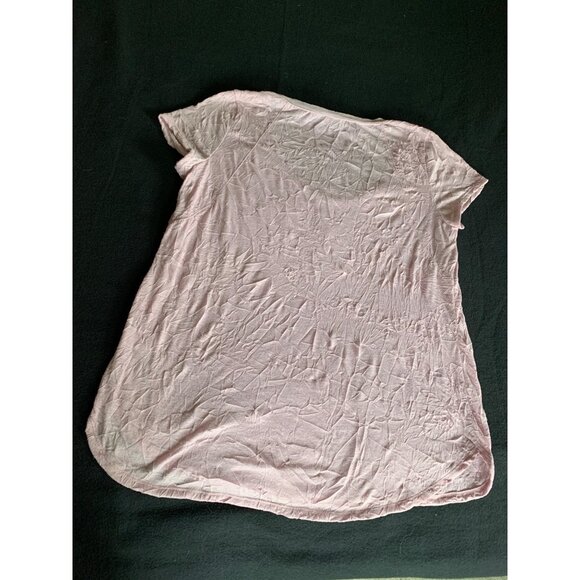Simply Vera Vera Wang Womens Light Pink Textured Top Large - Picture 5 of 6